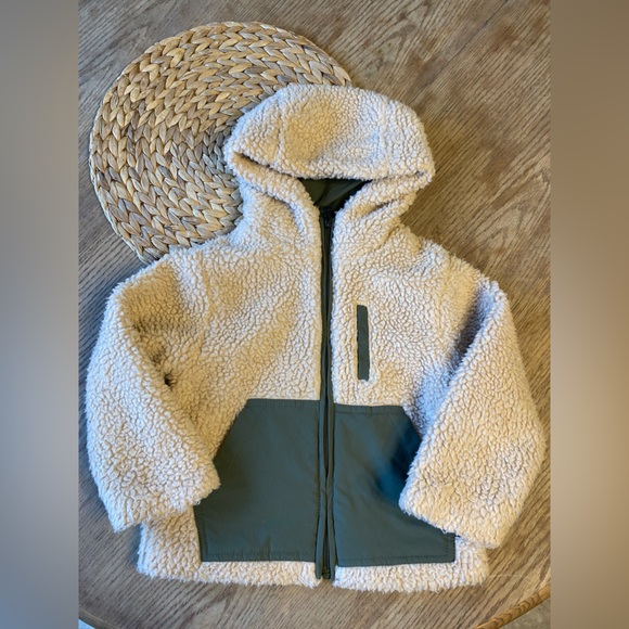 Zara Toddler Sherpa Fleece Jacket - Picture 1 of 4